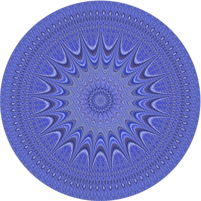 Square Patterned Sky Blue Rug, pat263blu