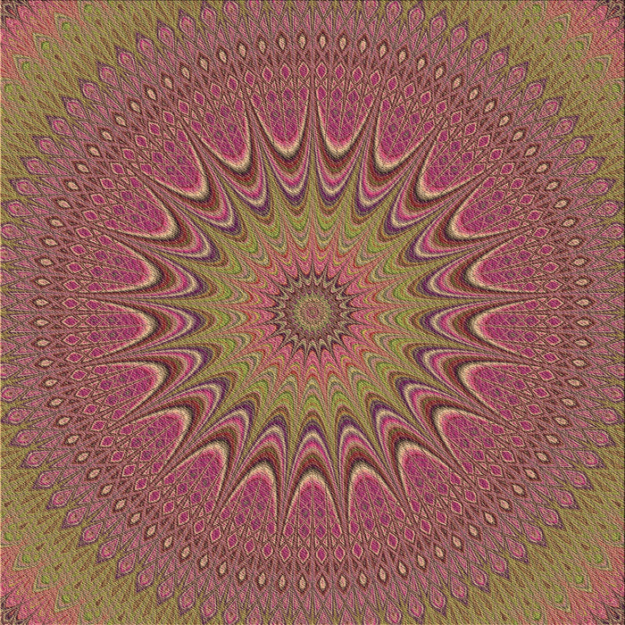 Round Patterned Bronze Brown Rug, pat263brn