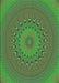 Machine Washable Transitional Army Green Rug, wshpat263grn