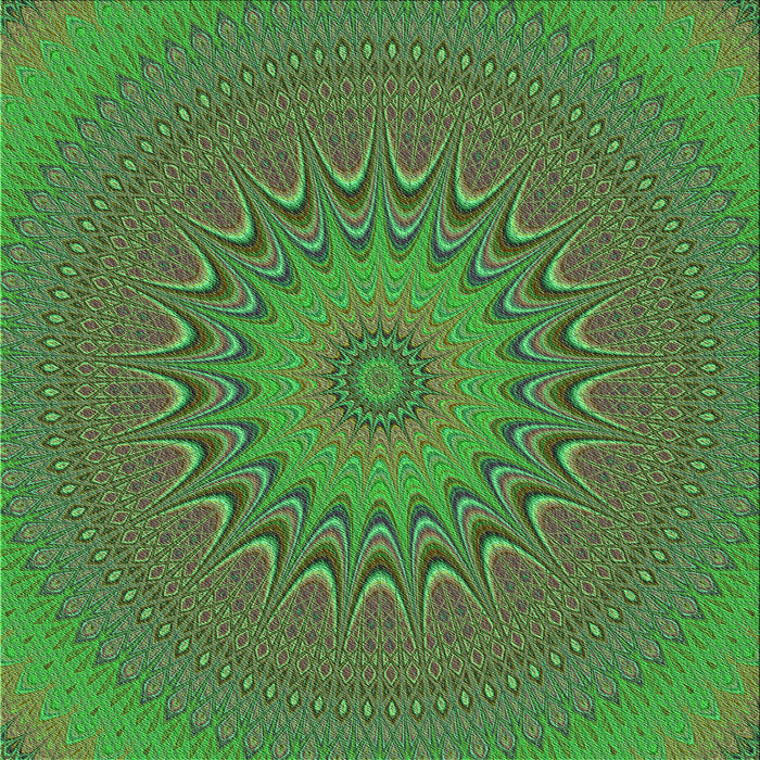 Round Patterned Army Green Rug, pat263grn