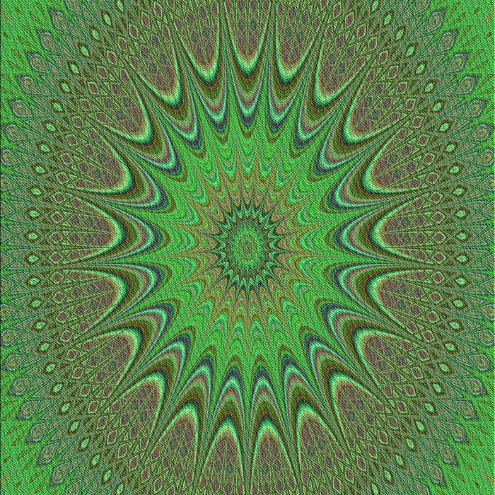 Patterned Army Green Rug, pat263grn