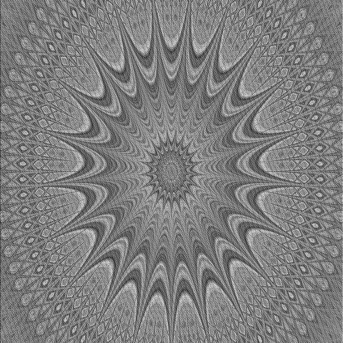 Patterned Carbon Gray Rug, pat263gry