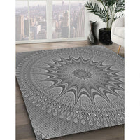 Patterned Carbon Gray Rug, pat263gry