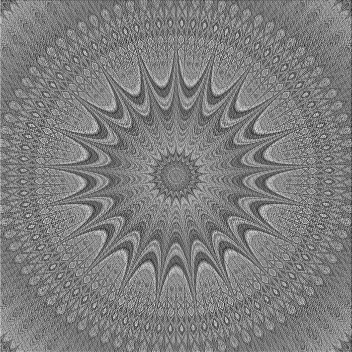 Round Machine Washable Transitional Carbon Gray Rug, wshpat263gry