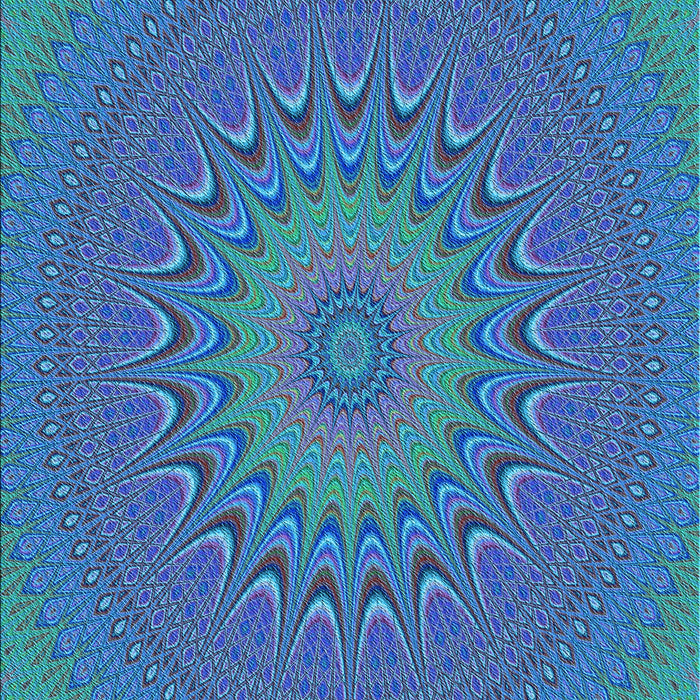 Patterned Dark Turquoise Green Rug, pat263lblu