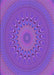 Machine Washable Transitional Purple Daffodil Purple Rug, wshpat263pur