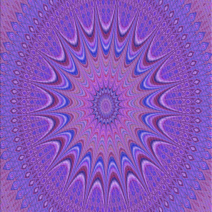 Patterned Purple Daffodil Purple Rug, pat263pur