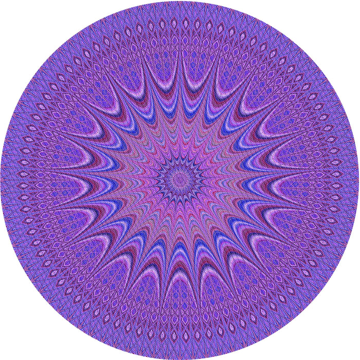 Square Patterned Purple Daffodil Purple Rug, pat263pur