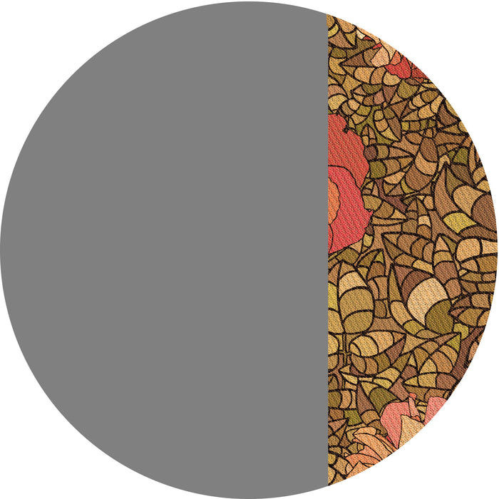 Square Machine Washable Transitional Orange Rug in a Living Room, wshpat2630org