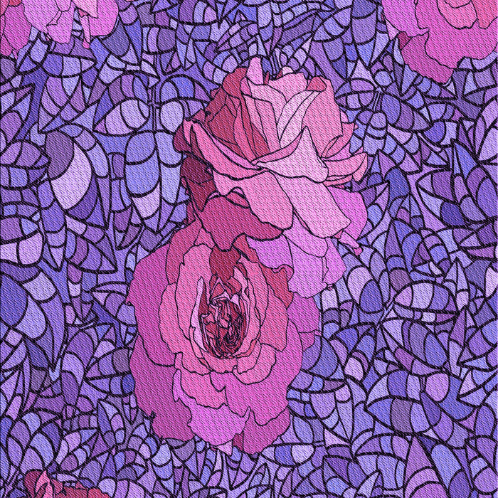 Machine Washable Transitional Dark Magenta Purple Rug, wshpat2630pur