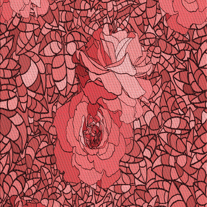 Machine Washable Transitional Red Rug, wshpat2630rd