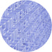 Square Patterned Light Slate Blue Rug, pat2631blu