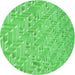 Square Machine Washable Transitional Neon Green Rug in a Living Room, wshpat2631grn