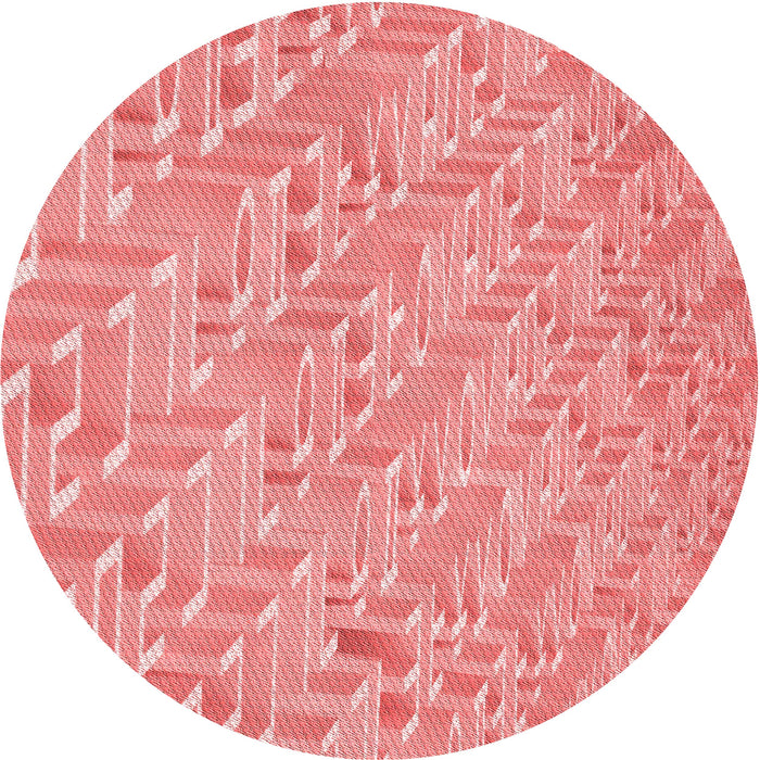 Square Patterned Pastel Pink Rug, pat2631rd