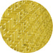 Square Patterned Bright Gold Yellow Rug, pat2631yw