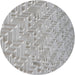 Square Machine Washable Transitional Light Gray Rug, wshpat2631