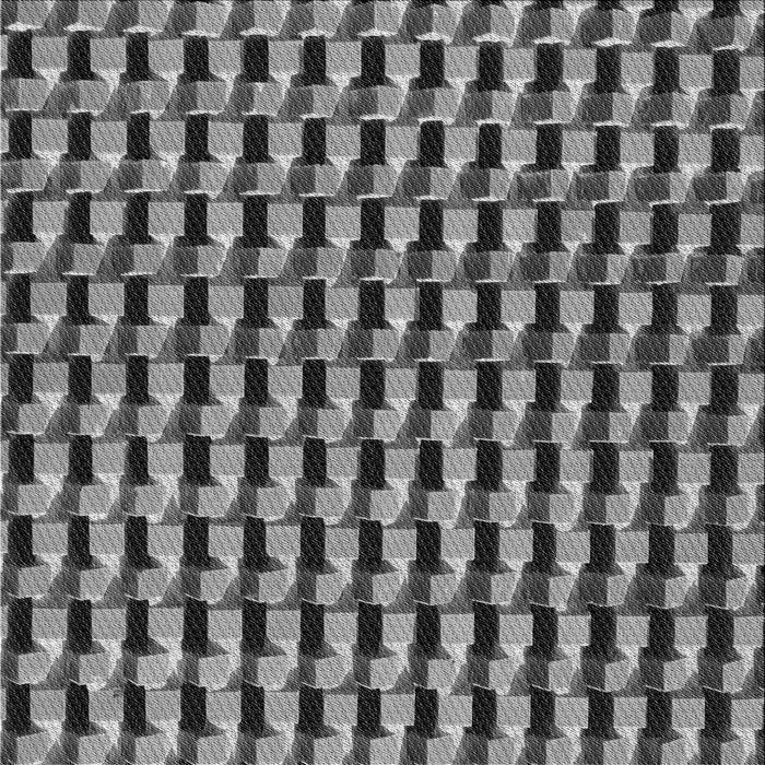 Round Patterned Dark Gray Black Rug, pat2632gry