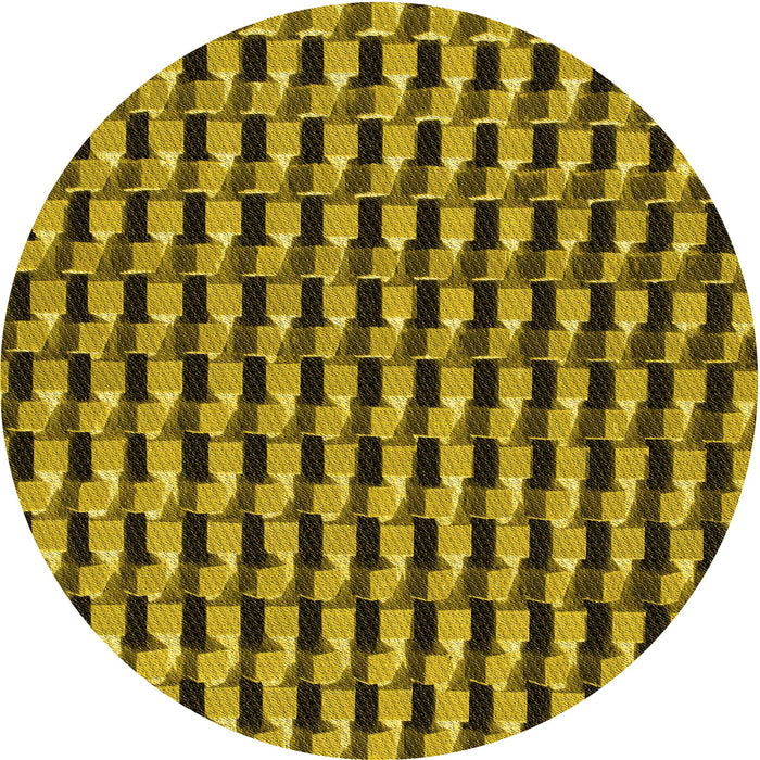 Square Patterned Bakers Brown Rug, pat2632yw