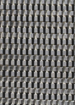 Patterned Dark Gray Novelty Rug, pat2632