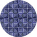 Square Machine Washable Transitional Blue Rug in a Living Room, wshpat2633blu