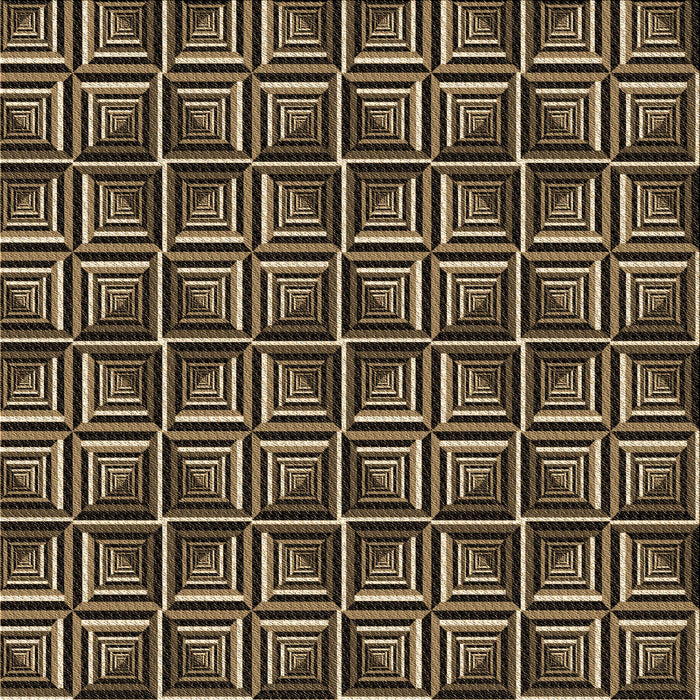 Round Machine Washable Transitional Peru Brown Rug, wshpat2633brn