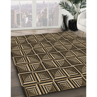 Patterned Peru Brown Rug, pat2633brn