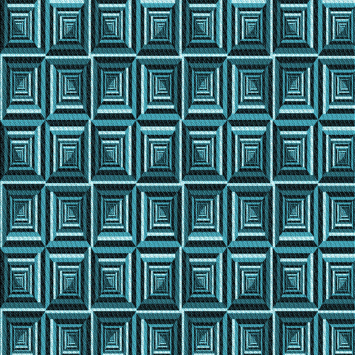 Patterned Deep Teal Green Rug, pat2633lblu