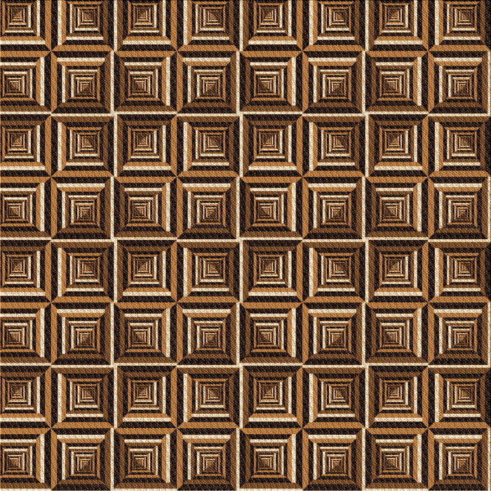 Round Patterned Bronze Brown Rug, pat2633org