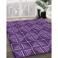 Patterned Purple Rug, pat2633pur