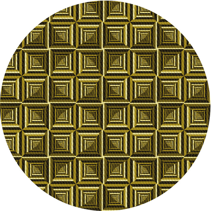 Square Machine Washable Transitional Black Brown Rug in a Living Room, wshpat2633yw