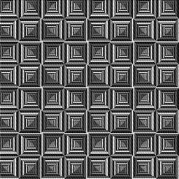 Square Patterned Dark Gray Novelty Rug, pat2633