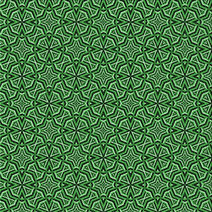 Round Patterned Deep Emerald Green Rug, pat2634grn