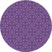 Square Machine Washable Transitional Purple Rug in a Living Room, wshpat2634pur