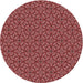 Square Patterned Maroon Red Rug, pat2634rd