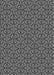 Patterned Dark Gray Novelty Rug, pat2634