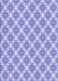 Machine Washable Transitional Periwinkle Purple Rug, wshpat2635blu