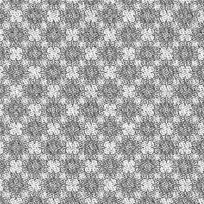 Round Patterned Gray Rug, pat2635gry