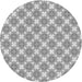Square Patterned Gray Rug, pat2635gry