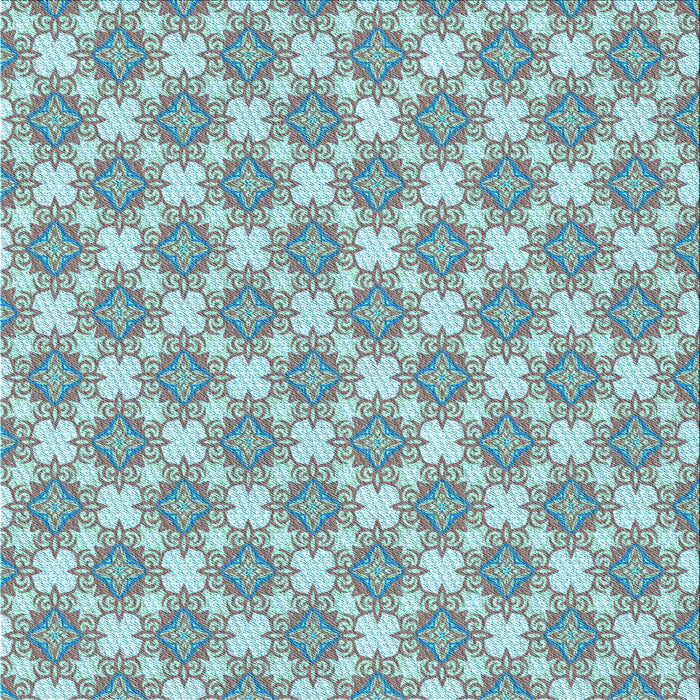 Round Machine Washable Transitional Gray Rug, wshpat2635lblu