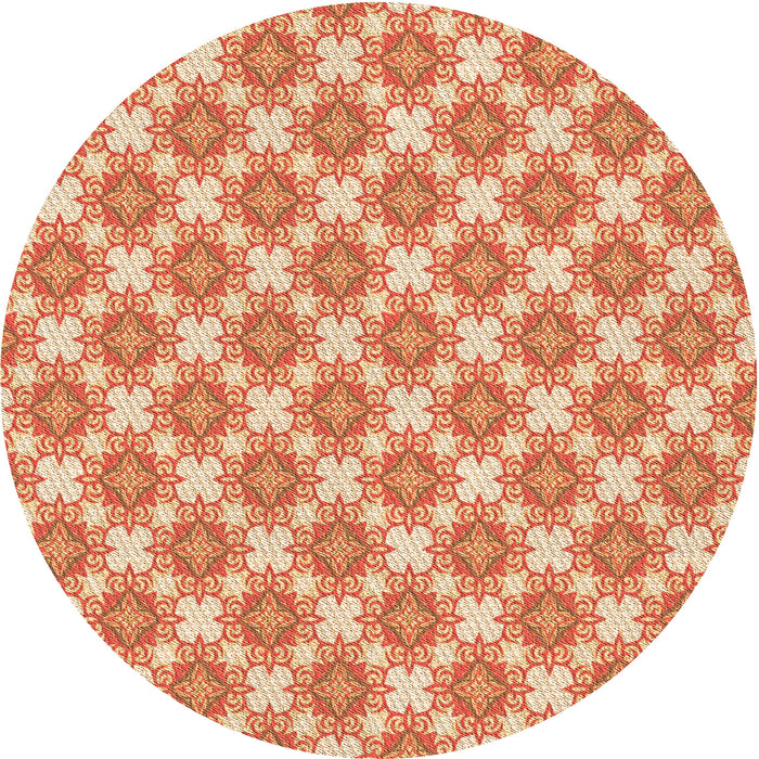 Square Machine Washable Transitional Orange Red Orange Rug in a Living Room, wshpat2635org