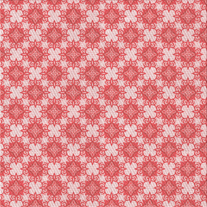 Round Patterned Pink Rug, pat2635rd