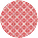 Square Patterned Pink Rug, pat2635rd