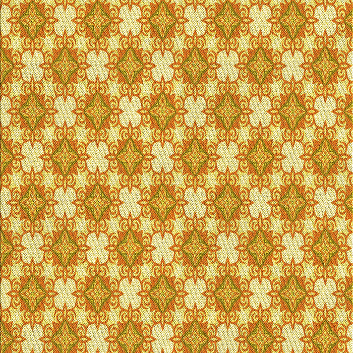 Machine Washable Transitional Neon Orange Rug, wshpat2635yw