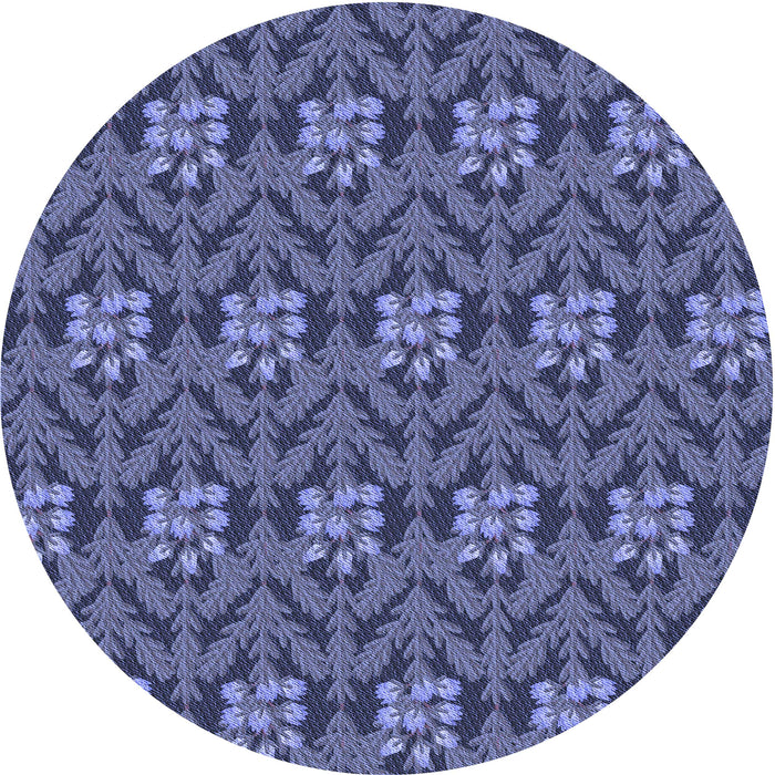 Square Patterned Blue Rug, pat2636blu