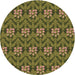 Square Machine Washable Transitional Chocolate Brown Rug in a Living Room, wshpat2636brn