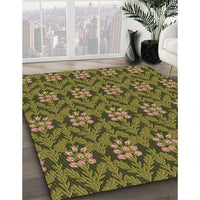 Patterned Milk Chocolate Brown Rug, pat2636brn