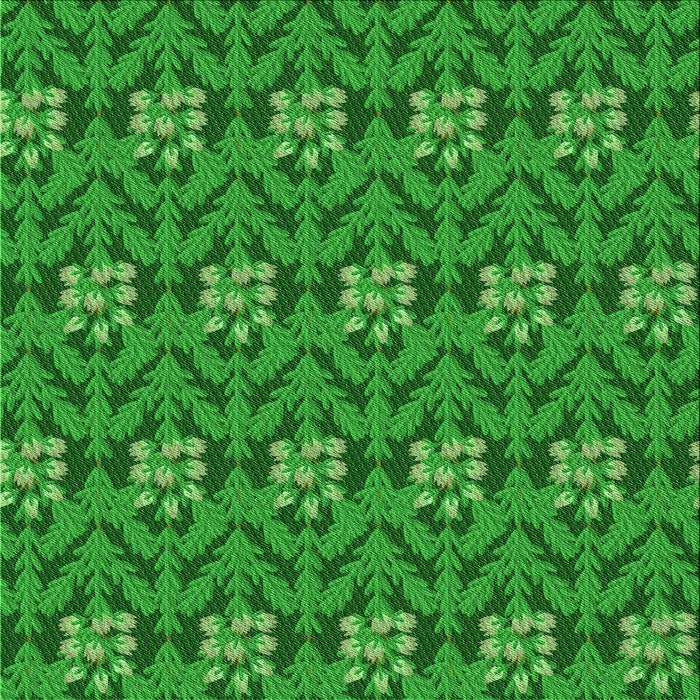 Round Patterned Green Rug, pat2636grn