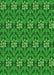 Patterned Green Rug, pat2636grn