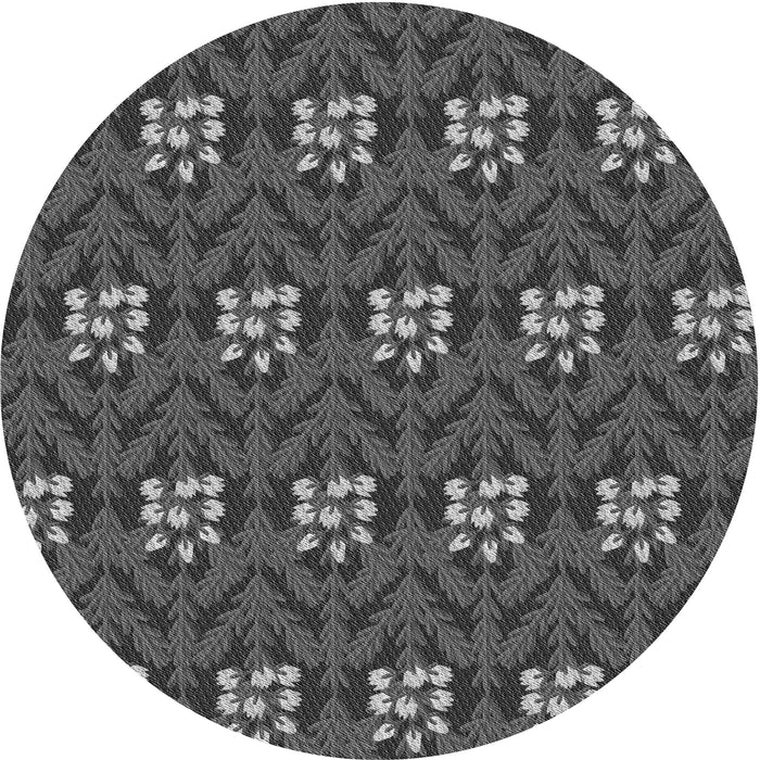 Square Machine Washable Transitional Gray Rug in a Living Room, wshpat2636gry