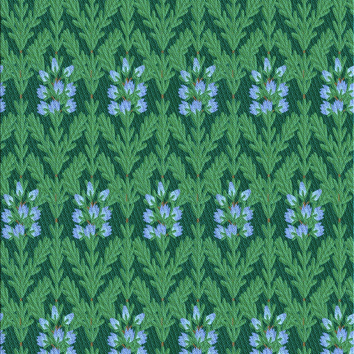 Patterned Medium Sea Green Rug, pat2636lblu